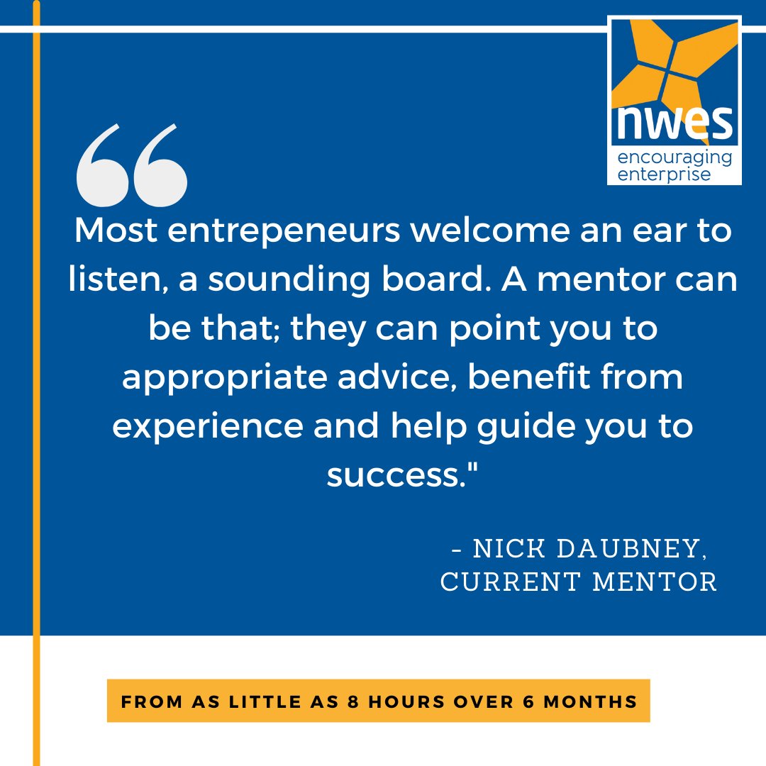 Do you want to use your experience in business to make a difference to others? Why not volunteer as a business mentor and start nurturing the next generation of entrepreneurs! 

If you’re interested in volunteering as a business mentor, visit nwes.org.uk/news/mentors-w…