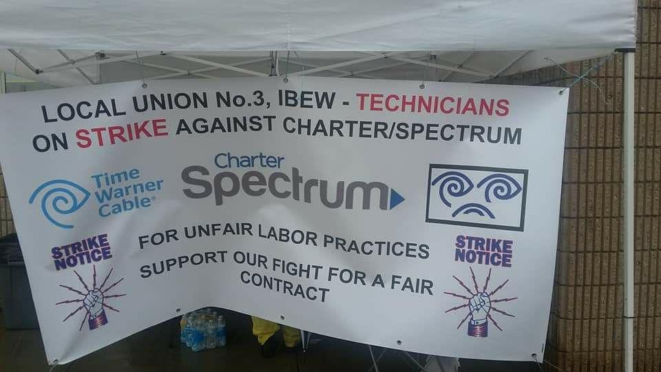 KabuleeAsli's tweet photo. @AFLCIO #SpectrumStrike2017 freaking 5 years https://t.co/uPOJPBPPoq