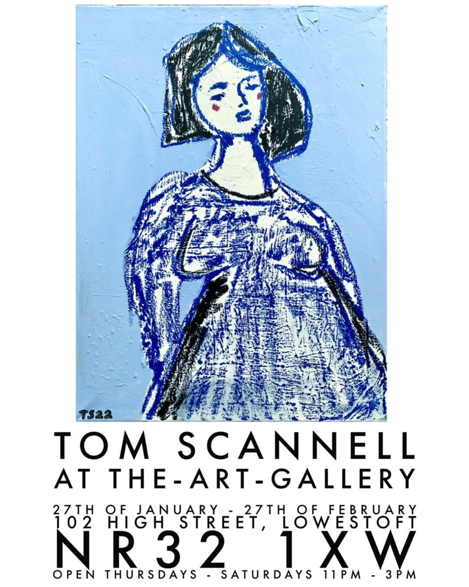 ThinkLowestoft's tweet photo. There's still a couple of weeks to catch the latest exhibition of work from Tom Scannell at The Art Gallery, 102 High St, #Lowestoft 
Open Thursday - Saturdays 11am - 3pm, 27 Jan - 27 February. 
It's a cracking show! Don't miss it. 
#LowestoftCreative #TheLeadingLight https://t.co/2JFHa6IbuI