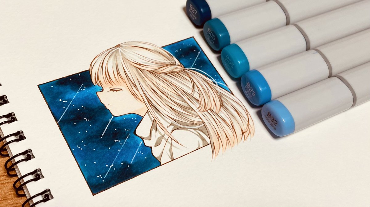 「『ただ、流れるままに』
#絵描きさんと繋がりたい 」|朝倉のイラスト