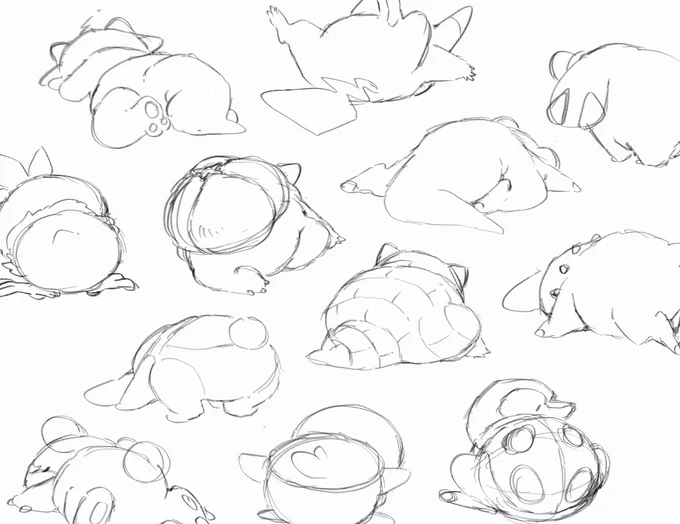 ちょっと描いたので寝る 