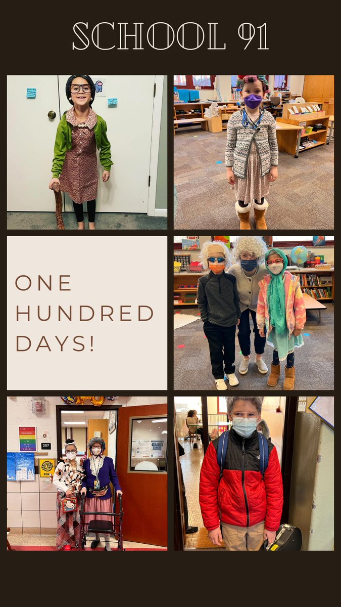 <a href="/IPSMcClellan91/">Rousseau McClellan School 91</a> knows how to celbrate ONE HUNDRED DAYS! Look at all of these 100 year olds! 
#myips #school91 #montessori