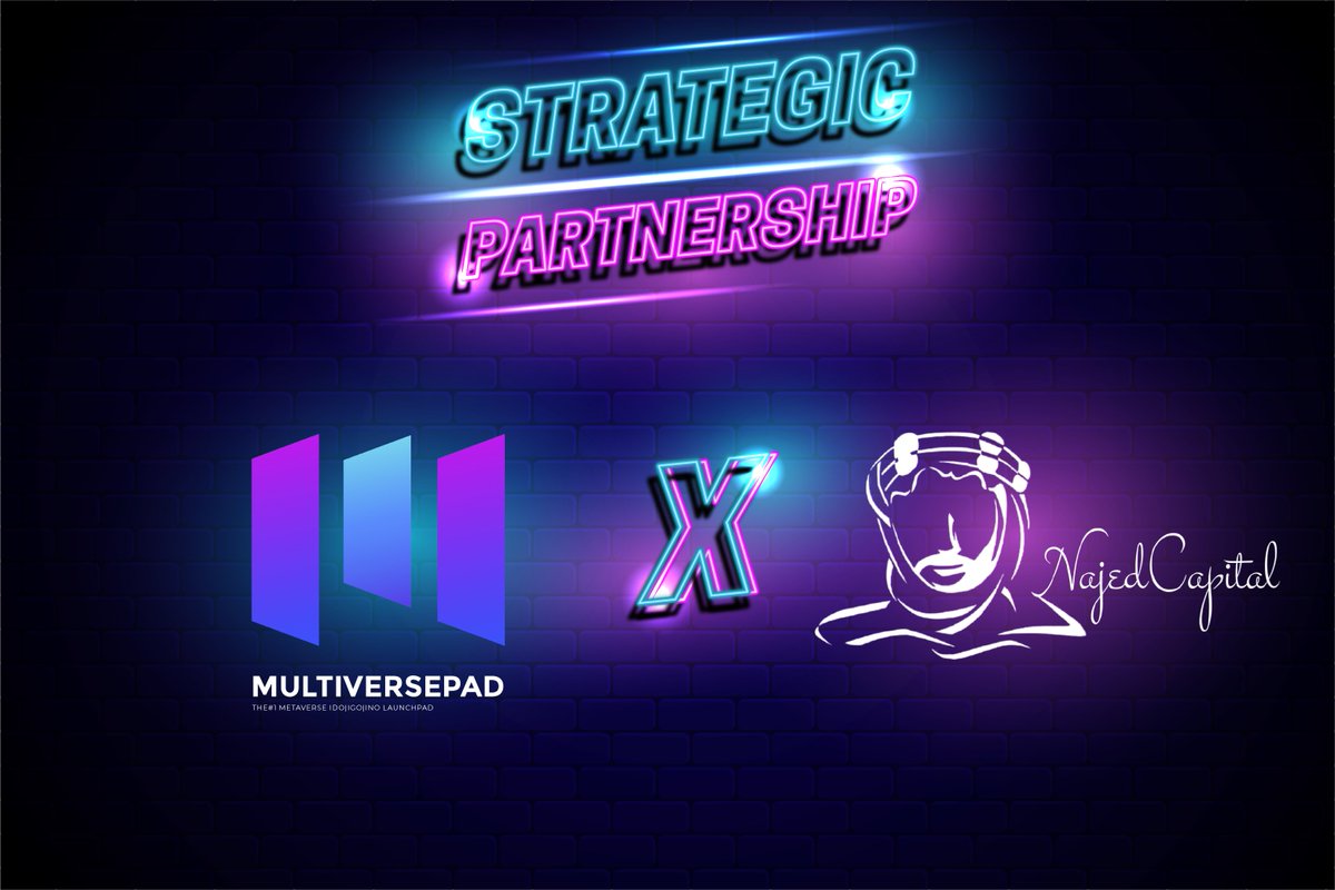 MultiversePad's tweet photo. 📢We are proud to announce our strategic partnership with 
@NajedCapital 
  ⚡

#NajedCapital is a Blockchain VC connecting good projects to the community &amp; cryptocurrency investors. They support early project developments &amp; focus on extending it. https://t.co/XCxjL80B9D