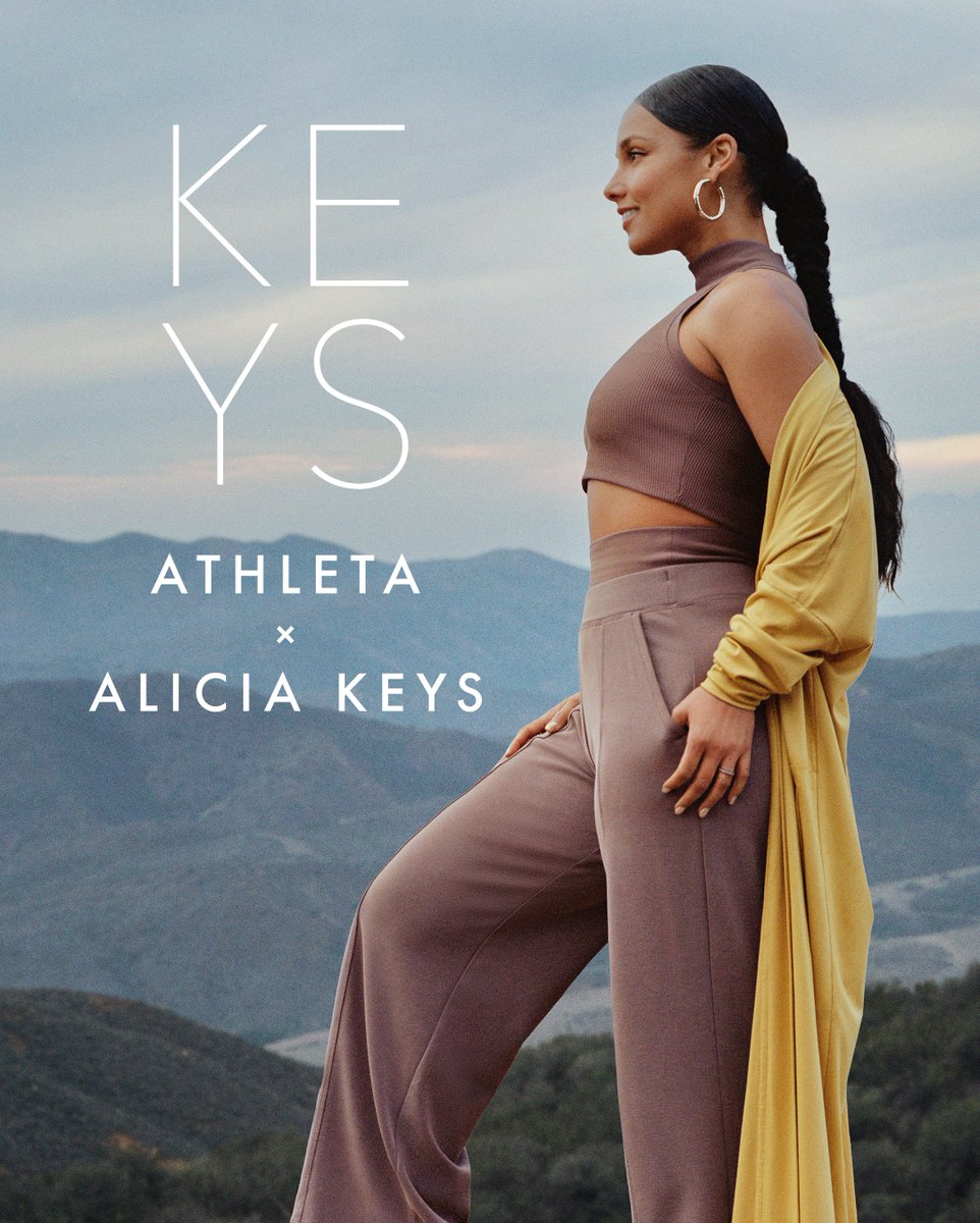 ✨Today, we announce our collab with @aliciakeys—To empower women’s & girl’s well-being, we’ll work together to help you thrive in your power, your potential, your possibility. She joins us as an advisor & mentor to The #PowerOfShe Fund & #AthletaXKeys apparel launches in March.