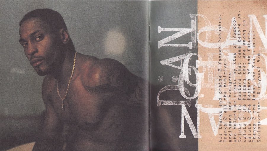 nosaputyouon's tweet image. On January 25th 2000, D’Angelo released his groundbreaking sophomore album, Voodoo. 

This was one of the first projects released sparking the Soulquarian movement