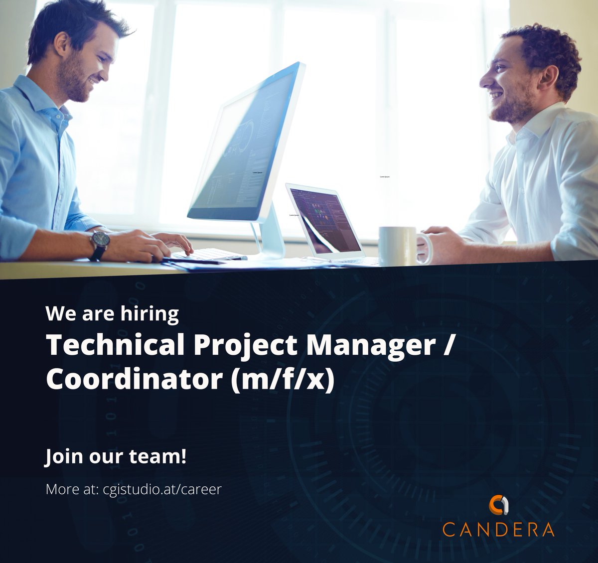 For our office in Linz, Austria, we are hiring a 
TECHNICAL PROJECT MANAGER / COORDINATOR (m/f/x)
Become our interface to customers, suppliers, software developers and management:
 cgistudio.at/technical-proj…
#technicalmanager #projectmanager #HMI #HMIprojects  #HMIjobs