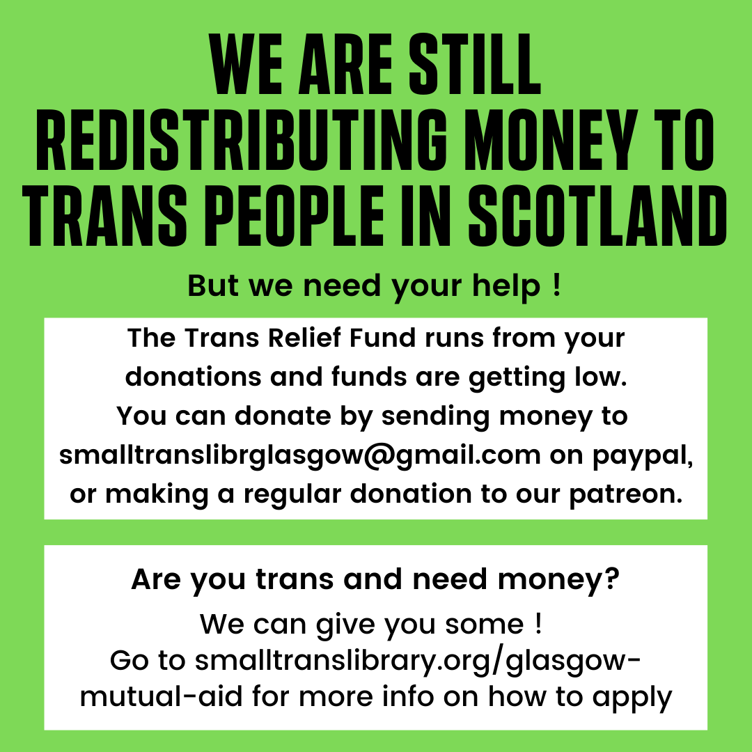 Small Trans Library Glasgow tweet media