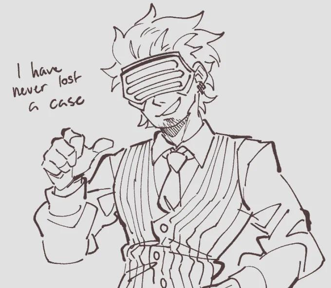 Godot's introduction is literally the best 
Van Zieks is just my favorite I'm sorry
I'll do finished drawings one day
#aceattorney #TheGreatAceAttorney #dgs 