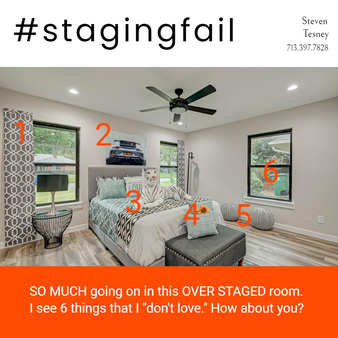 MonarchRealEst1's tweet photo. 96% of home buyers begin their search online. That makes #photography one of the most important elements in listing a home. #homestaging is critical to the success of the photos.
This cute house is completely over staged. Don’t let your listing suffer from #stagingfail! https://t.co/E1W15r5H2a
