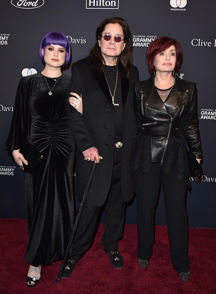 January 25, 2020 
Ozzy, Sharon &amp; Kelly attend the Pre-Grammy Gala in Beverly Hills, CA