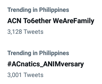 ACnaticsFUNmily's tweet photo. HAPPY 6TH-YEAR-ANNIVERSARY ACNATICS FAMILY!!! STAY STRONG &amp; SOLID 💪. WE LOVE YOU ALL!!! 🎉🎉🎉💛💛💛💛💛💛

Maraming salamat po sa lahat ng sumali sa TP! 🙏🙏🙏

ACN To6ether WeAreFamily
#ACnatics_ANIMversary 

#ACBonifacio
@BonifacioAc https://t.co/0IA3P2JEgJ
