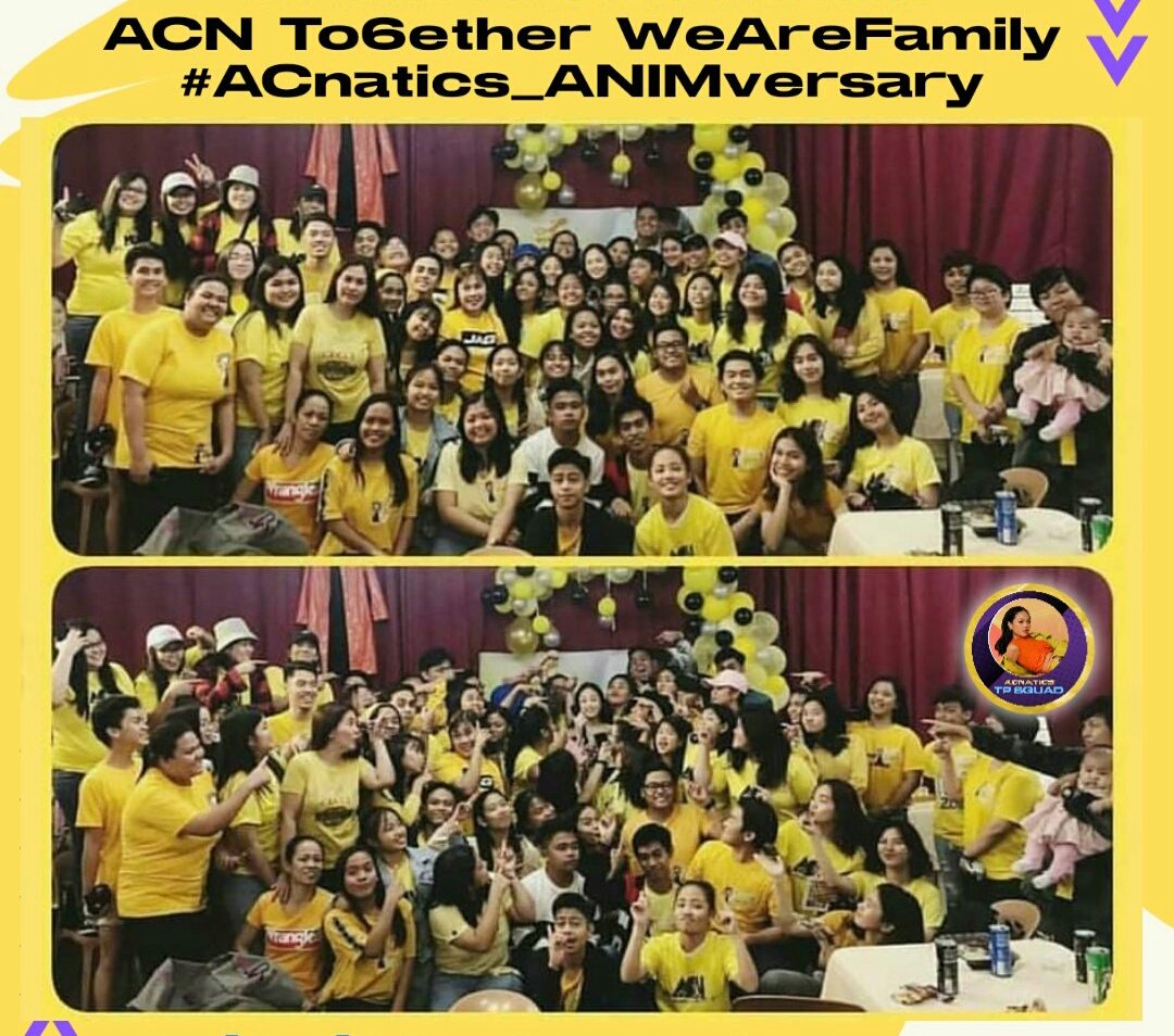 ACnaticsFUNmily's tweet photo. HAPPY 6TH-YEAR-ANNIVERSARY ACNATICS FAMILY!!! STAY STRONG &amp; SOLID 💪. WE LOVE YOU ALL!!! 🎉🎉🎉💛💛💛💛💛💛

Maraming salamat po sa lahat ng sumali sa TP! 🙏🙏🙏

ACN To6ether WeAreFamily
#ACnatics_ANIMversary 

#ACBonifacio
@BonifacioAc https://t.co/0IA3P2JEgJ