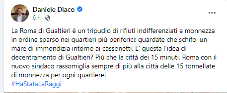 Ilviailvia's tweet photo. #Roma con #Gualtieri sembra #Palermo con #Leoluca.
Un mare di rifiuti stanno sommergendo la #Capitale d'#Italia e nonostante le promesse di Gualtieri, dopo 100 giorni ancora non si vede neanche la luce in fondo al tunnel. https://t.co/9KBqhuiaXS