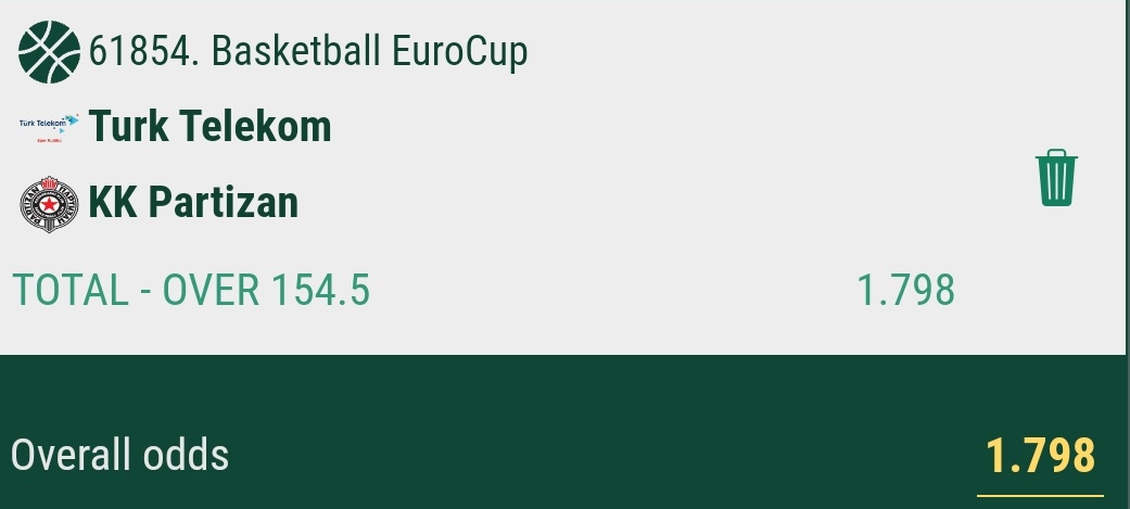 BettingGym's tweet photo. 🏀 BASKETBALL
🏆 EuroCup
📈 Odds - 1,79
⏰ 19:00 (GMT +2)

#GamblingTwitter #sports #bettingtips #bettingpicks #bettingsports #basketball #freepicks https://t.co/NPzuYnYVRr
