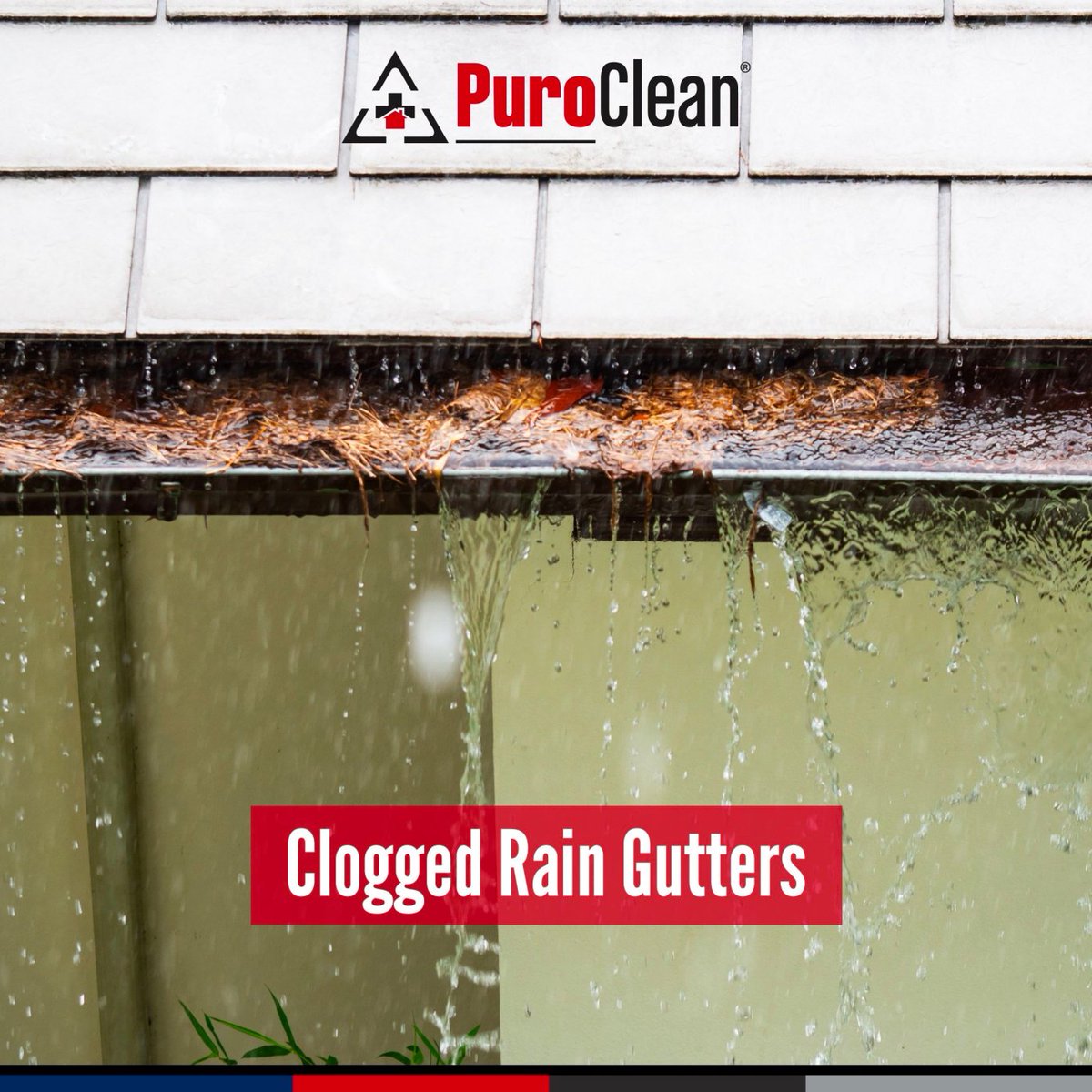 If you have a lot of leaves clogging up your gutters and downspouts, it's possible water will pool around the foundation, which can lead to serious structural damage. To prevent this from happening, remove all debris so the water can drain properly. 
#SafetyTip
#BeSafe
#Awareness