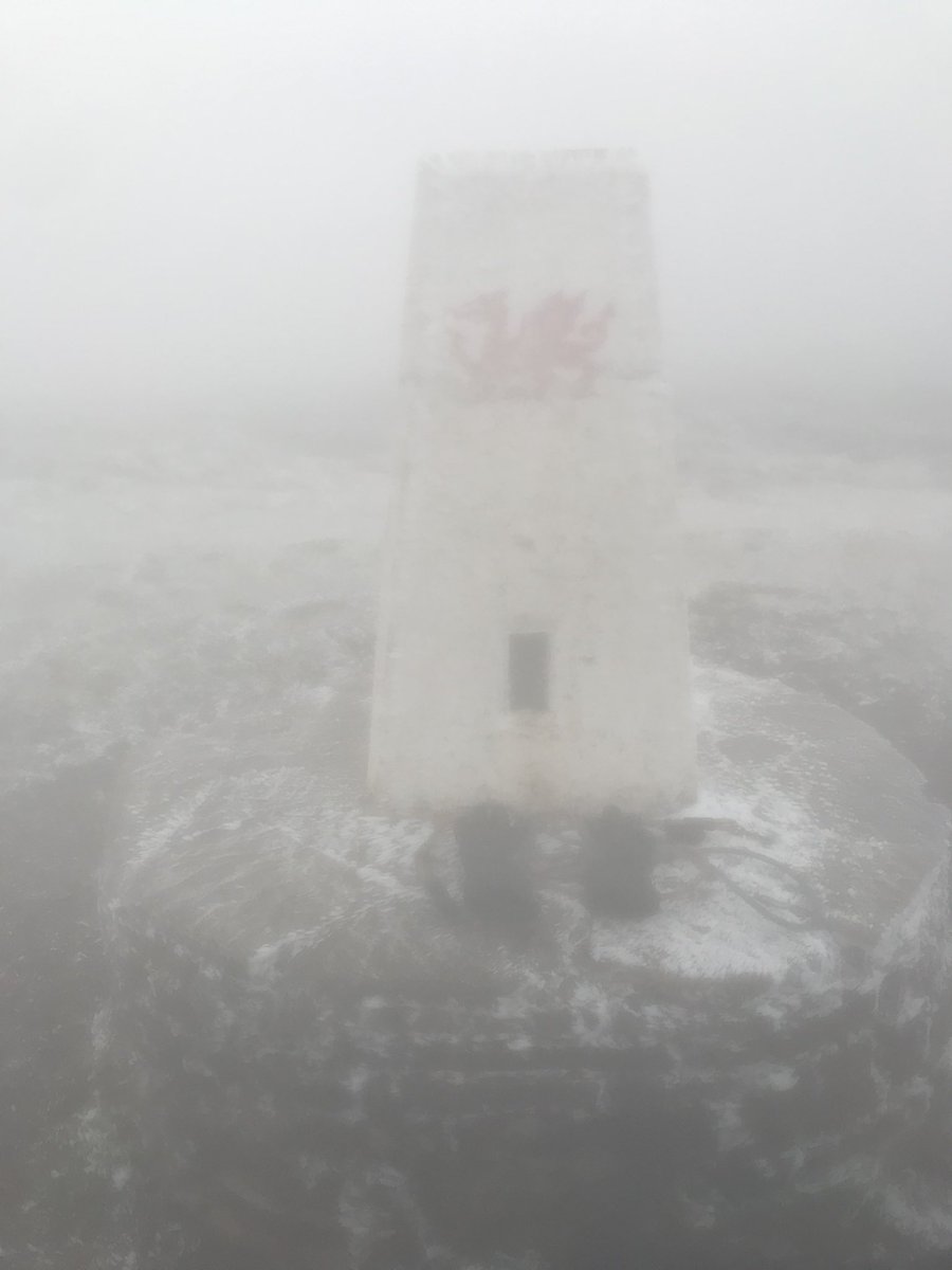 mikelewis1960's tweet photo. Hike 5: 2022 - Finished all the main #BlackMountains peaks today. Took in #LordHerefordsKnob (Twmpa 690m); #HayBluff 677m; #BlackMountain (TwynLlech 703m); & popped into England for the #CatsBack (Black Hill 640m). No views as visibility only 20 metres for the full 13-miles! https://t.co/6TBd6l3Ozt