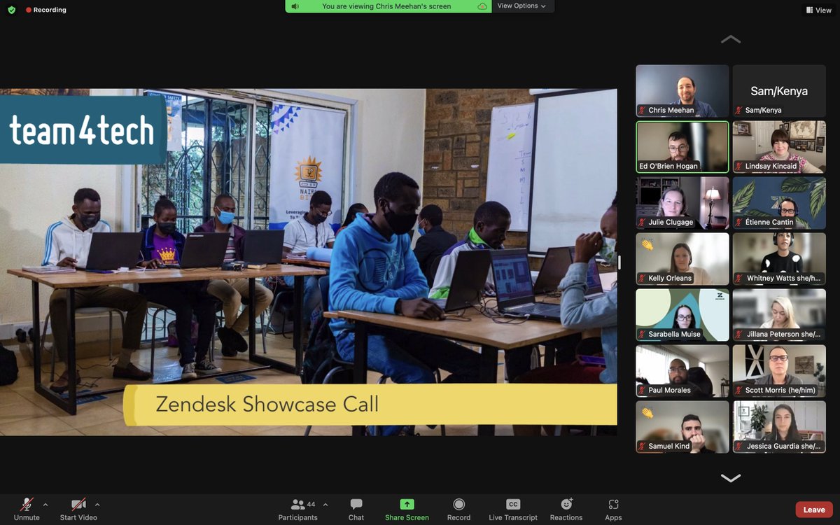 NairoBitsTrust's tweet photo. Today, we are celebrating the completion of volunteer services from @Zendesk employees through @Team4Tech. Over 2 projects in the last 6 months, our volunteers worked to scale our volunteer engagement, our #InnTech program, student management and infrastructure audit.
#WeAreBits https://t.co/ZWImTyZRxw