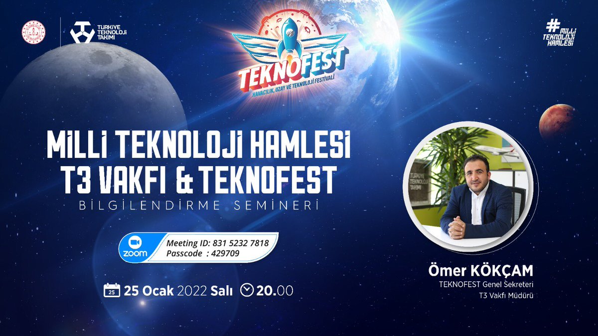 Bu akşam saat 20.00'de İl Milli Eğitim Müdürümüz Sayın Murat DEMİR'in de katılacağı TEKNOFEST bilgilendirme toplantısı yapılacaktır.

<a href="/tcmeb/">Millî Eğitim Bakanlığı</a> 
<a href="/mahmutdemirttas/">Mahmut Demirtaş</a> 
<a href="/kalisli6153/">mustafa</a>
<a href="/Murat69_Demir/">Murat Demir</a>
<a href="/SuleymnAKIN/">Süleyman AKIN🇹🇷</a>
<a href="/aydiner_sah/">Mehmet Şah AYDINER</a>