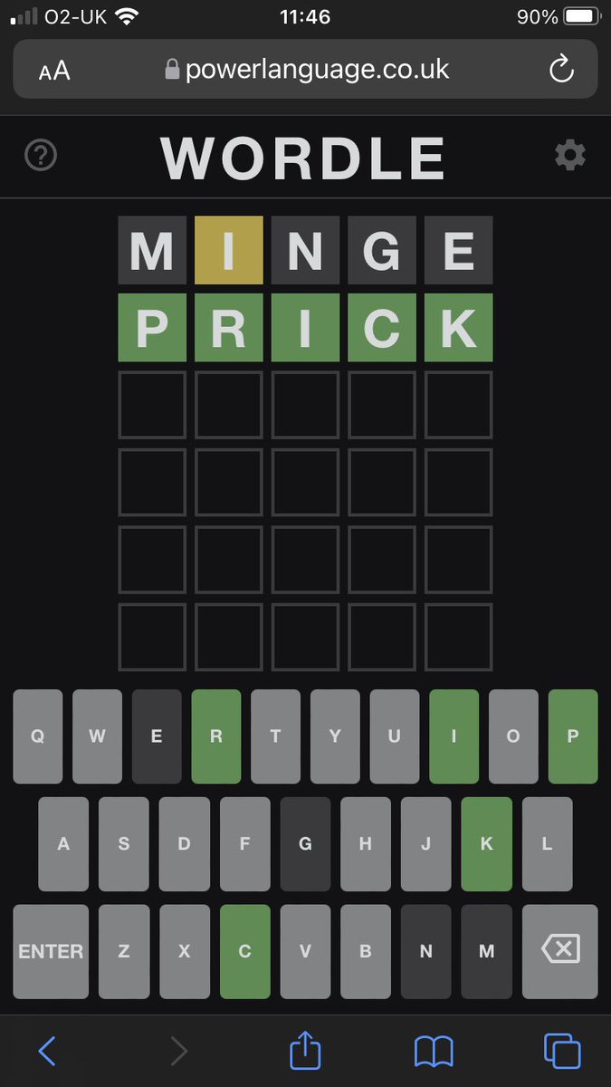 SallyCartman's tweet photo. @RalfLittle There’s only one way to start a Wordle (this one is from last Friday)… 🤓 https://t.co/B8Yz0pjUd8