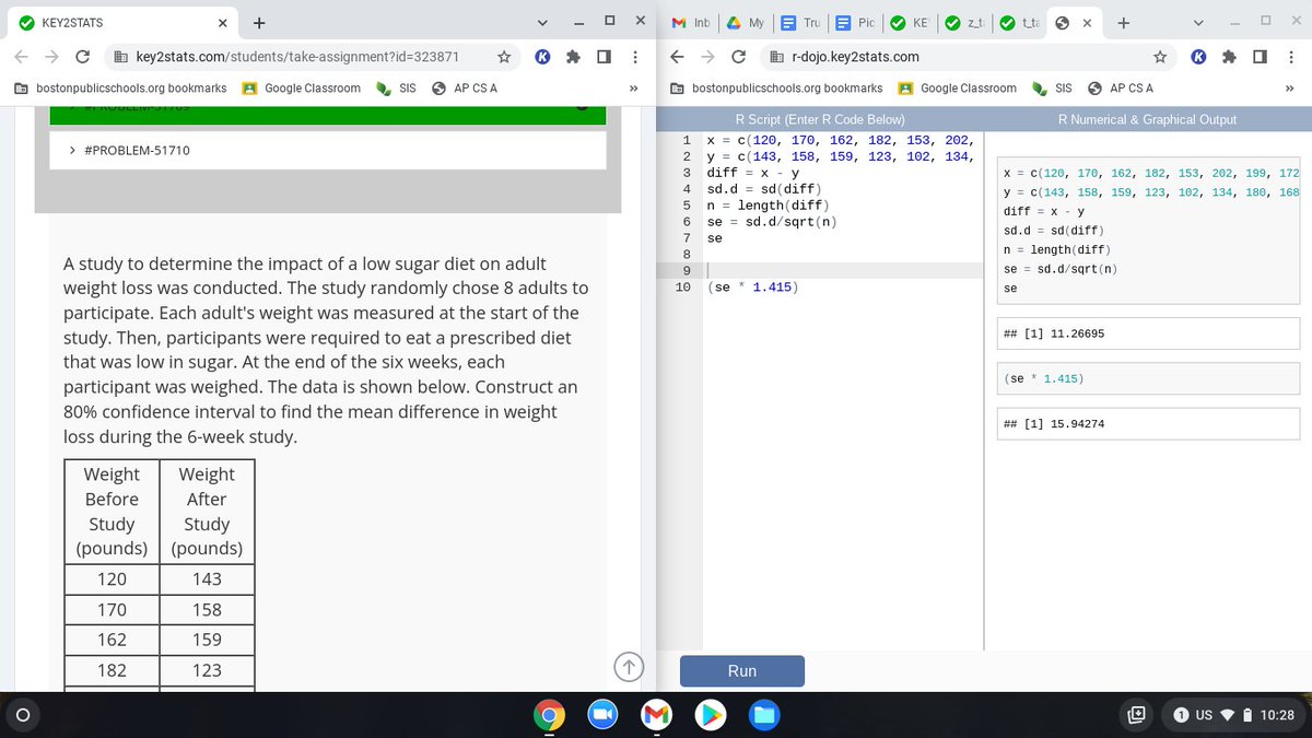 Key2STATS's tweet photo. A random student's work using the Key2STATS assessment and tutoring platform in conjunction with RDojo (albeit some basic analysis). RDojo is Key2STATS' basic R coding environment. It took a lot of hard work to get to this point. #rstats #introstats #apstats #statschat #rdojo https://t.co/g9DTiC3BUd