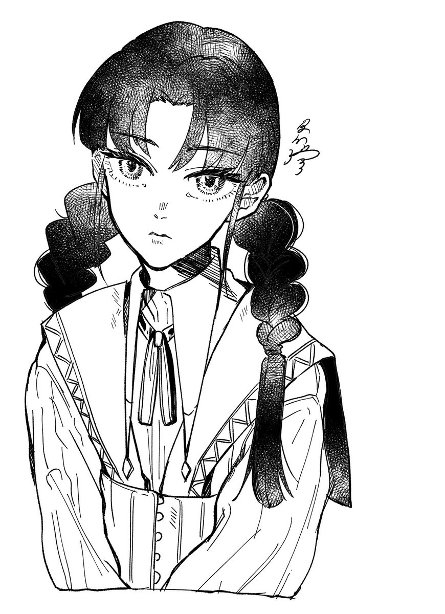 ほんじつのらくがき
(気と筆が乗らず好きな顔の角度と表情だけ) 