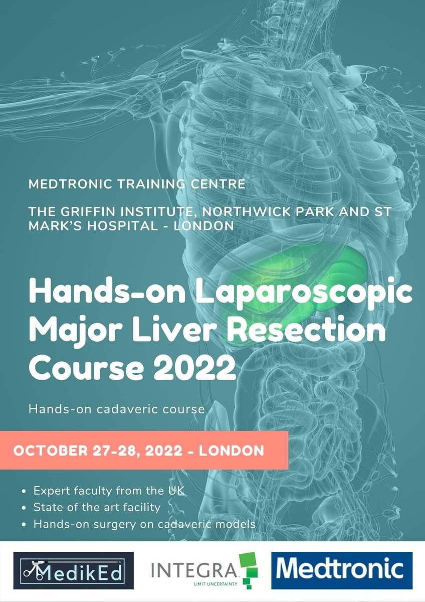 AndreiTanase84's tweet photo. 🔥2022 Dates for the UK's only 🏥😷Hands-On Cadaveric Major Hepatectomy Course 🔥Spaces filling up quickly! Signup via email or our @Medik_Ed platform. https://t.co/nWGel56MvF @somaiaharoori @MedtronicUK @Augishealth @AUGISt_UK @asgbi @OmarMownah @Pete_Labib https://t.co/t3GOZSgzw3