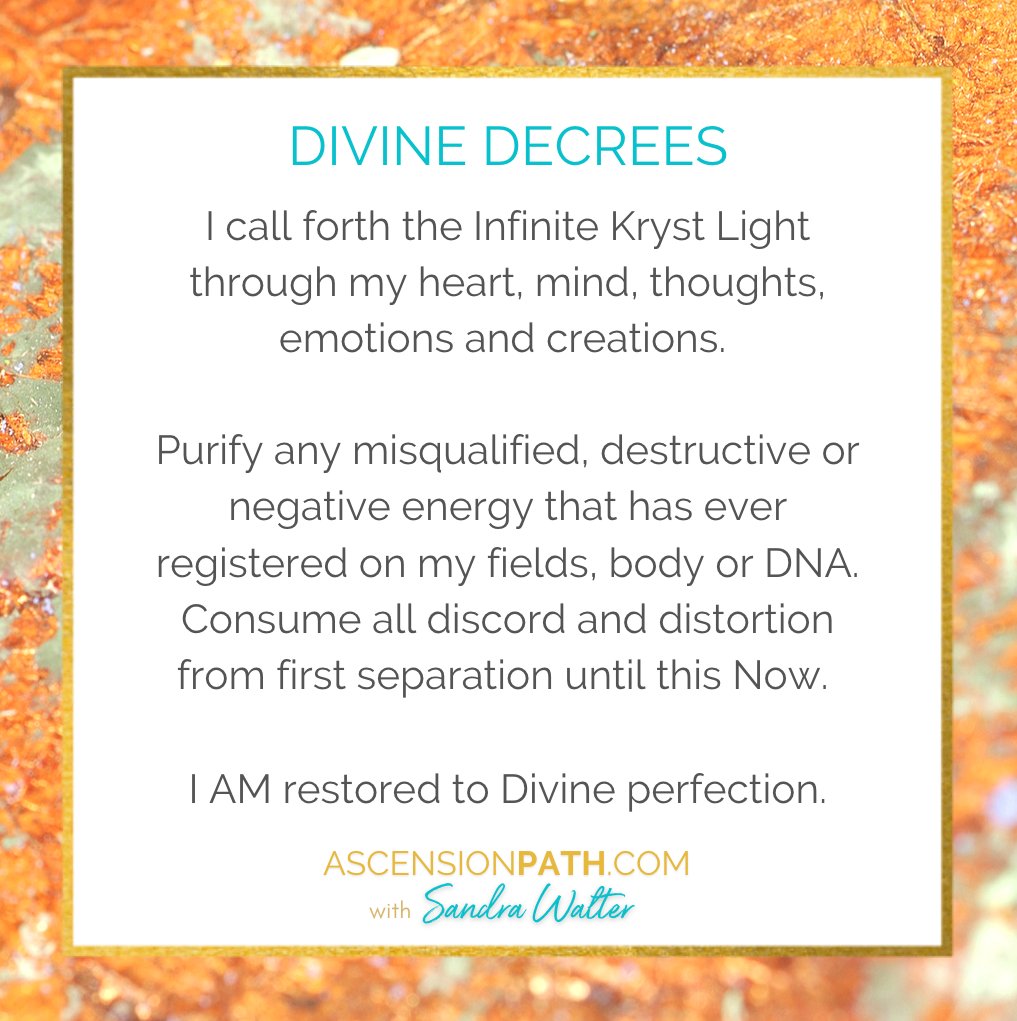 sandra_walter's tweet photo. These light frequencies purify misqualified emanations. Direct this light to your own creations; your lifestream may be completely transformed with positive intent.
Because #Ascension
#sedonacc #ascensionpath https://t.co/6QIB6rLMs0