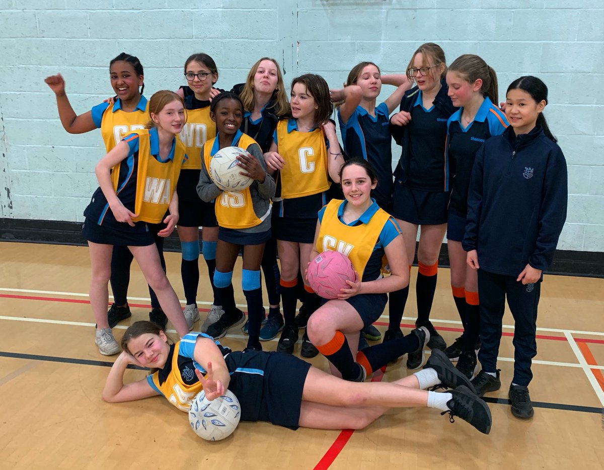 ThamesCSchool's tweet photo. Well done to our year 7 and year 8 netball teams who both won their matches yesterday and today! Today was a 4-2 win!! we are very proud of you.  #sport #netball #matches #win #playhard #ballgame #teamsport #court #indoor #fitness #shoot #score https://t.co/zONWaRMGSn