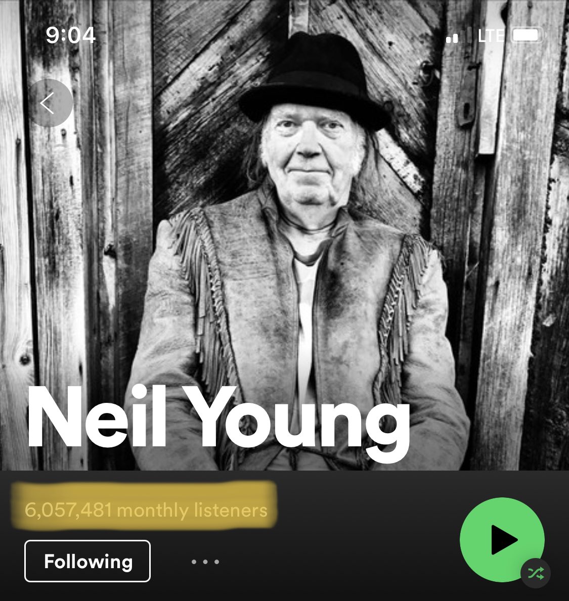 CaulfieldTim's tweet photo. #NeilYoung may not have the current audience of #Spotify’s Misinformation Machine (aka: #JoeRogan), but 6 million monthly listeners ain’t bad. 

Hope more artists step up in the name of science &amp; sensible public discourse. 

#TaylorSwift , let’s go!!! https://t.co/vslPPdNEEW