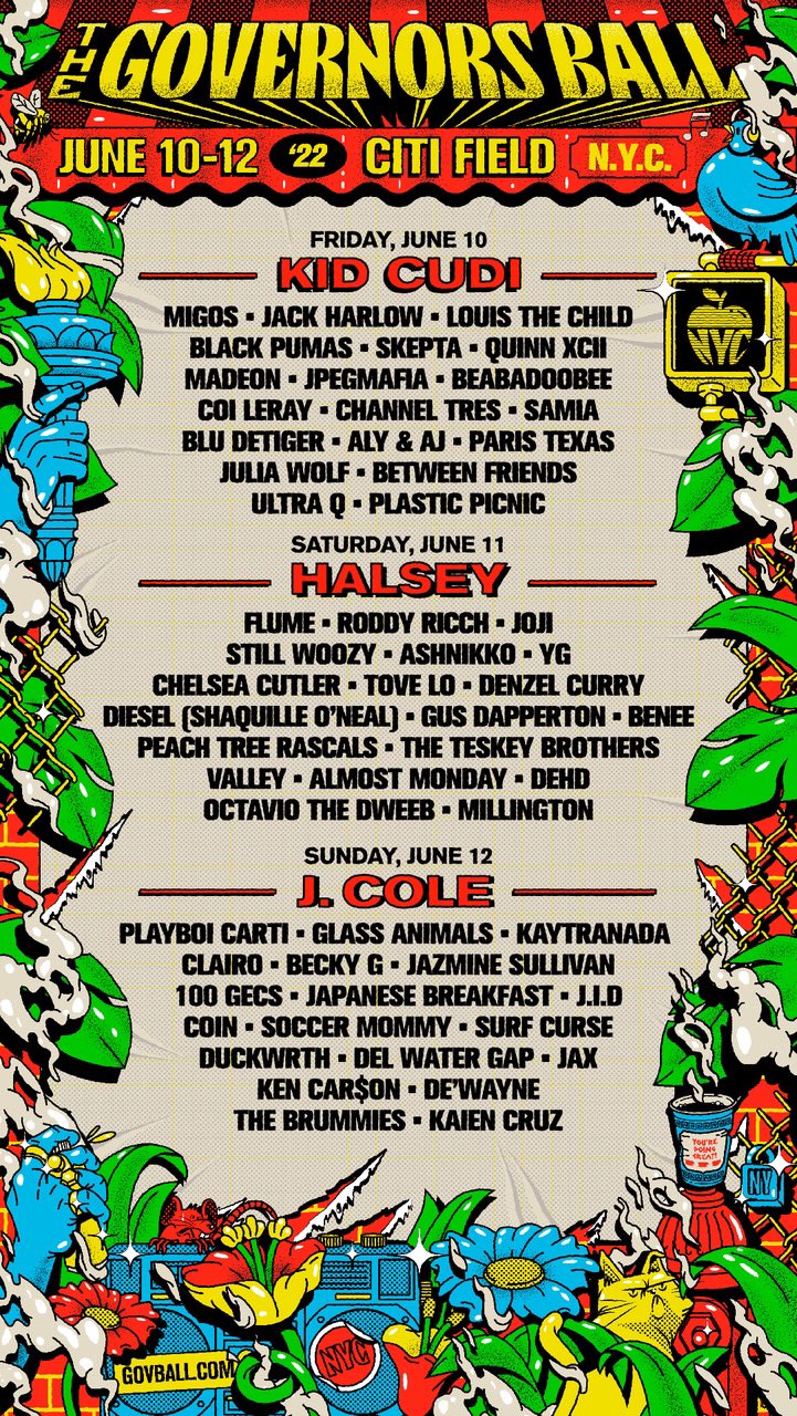 Governors Ball 2023 Lineup Tickets Schedule Map Livestream