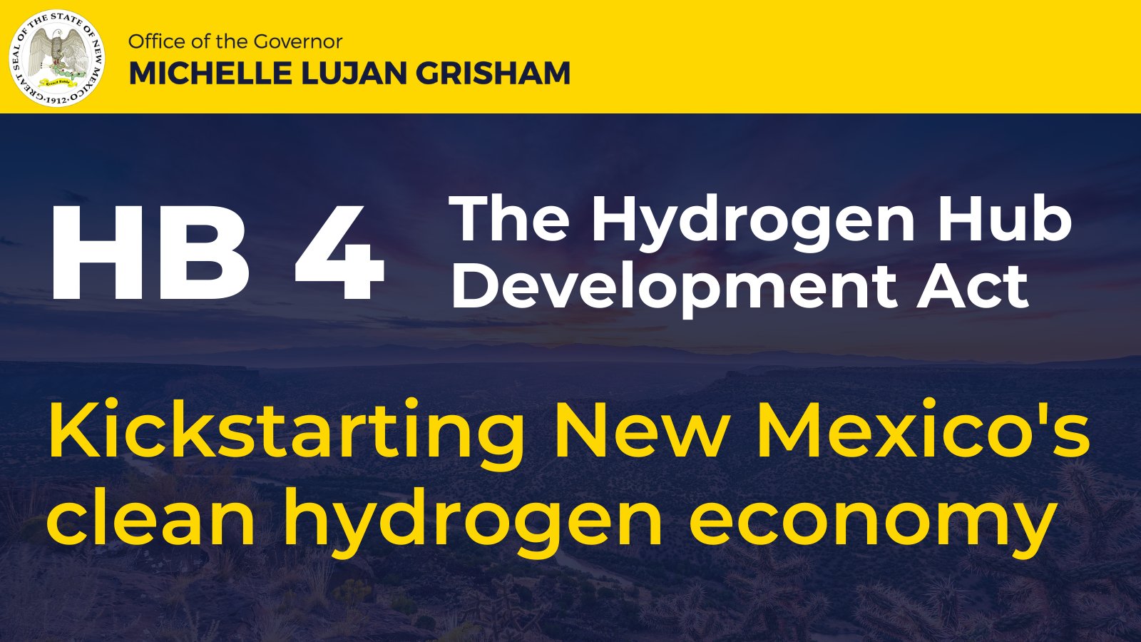 Governor Michelle Lujan Grisham on X: "Making New Mexico a national hydrogen  hub will: ✓ Create new jobs ✓ Diversify our state's economy ✓ Support  reducing greenhouse gas emissions ✓ Spur new