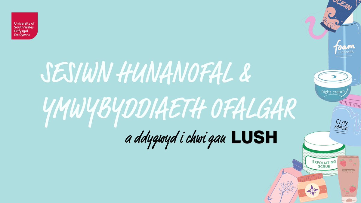 PDC_UniLife's tweet photo. Ymunwch â @LushLtd ar gyfer sesiwn ar-lein a fydd yn llawn gwybodaeth am hunanofal🌱
📅 Dydd Gwener 28 Ionawr ar 7.00pm
🖊️ Cofrestrwch ar-lein
🚨 Anrhegion! Darganfod mwy 👉 https://t.co/Njdm3ShxYx https://t.co/zMOHQVvPai