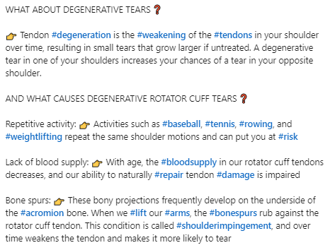 drchrisahmad's tweet photo. Are there different types of #RotatorCuff #tears❓
What are they❓ What causes them ❓
Find Out Here: https://t.co/bfcoGqdQN0 ✅
@OrthoColumbia @nyphospital
#shoulder #shoulderpain #shouldersurgery #shoulderdoctor #pain #orthopedics #tendons #impingement #skill ⭐️⭐️⭐️⭐️⭐️ https://t.co/GTYSYdhhBD