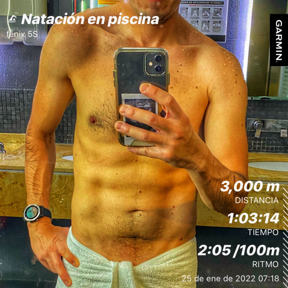 carlos_runs's tweet photo. sauna, vapor y 3,000m 🏊🏻♂️
#imbackagain 😎
#beatyesterday #garmin https://t.co/xlOjKW4NYf