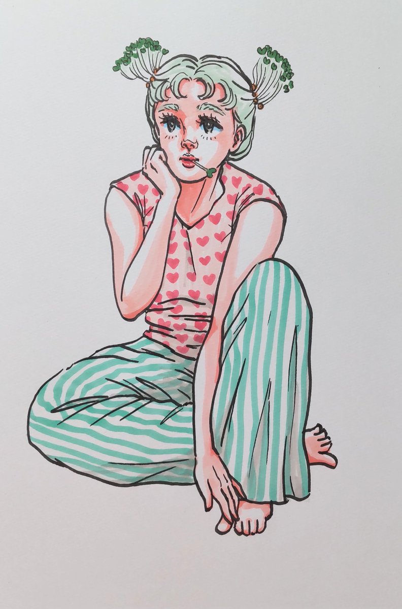 好物

以前描いた絵に物語をつけてみました。
#お絵描き
#イラスト
#アナログ 
#女の子 #レトロ 
#ファッション  #かいわれ大根
#漫画
#nostalgia
#retro
#retrostyle
#vintagefashion
#japanesegirl 