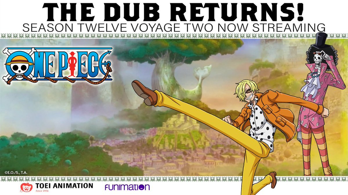 One Piece Us Reminder Onepiece Season 12 Voyage 2 Eps 759 770 Is Now Streaming On Funimation Watch T Co 1rwrnkixlz T Co 2xkxkvvzm4 Twitter