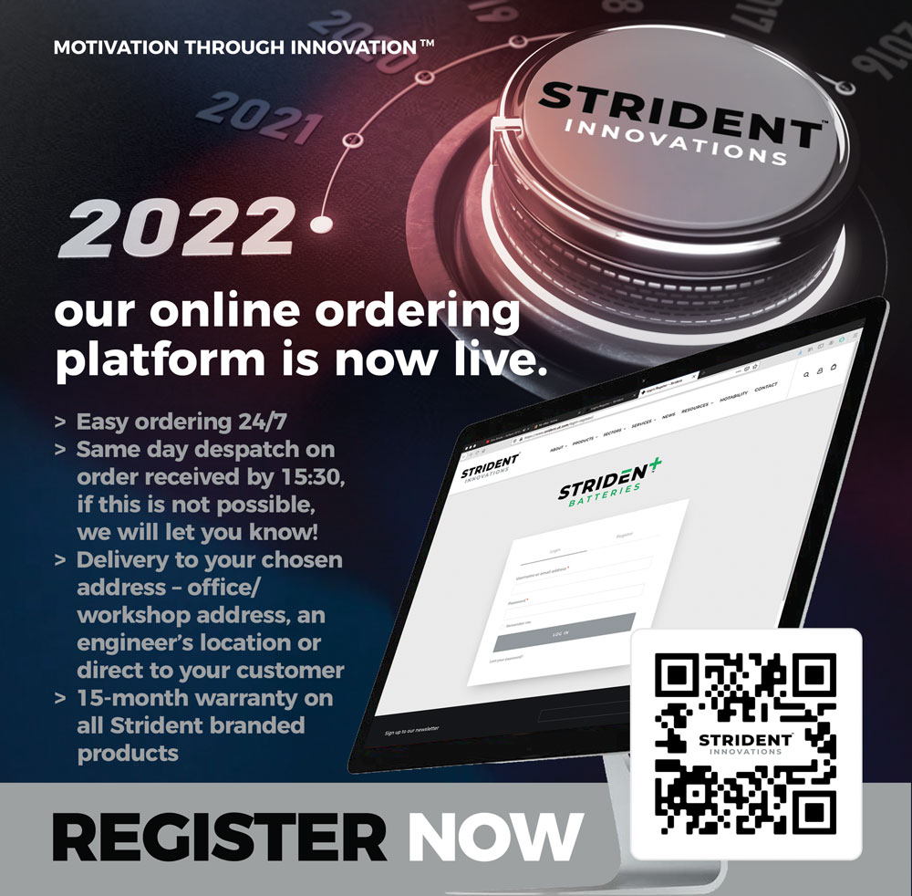 Strident_Power's tweet image. Our online ordering platform is now live!

Check out our new website and, if you haven't done so already, make sure you register for your online account, enabling you to order at a time of day that suits you.

strident.uk.com/login-register/

#ecommerce #innovation #batterytechnology