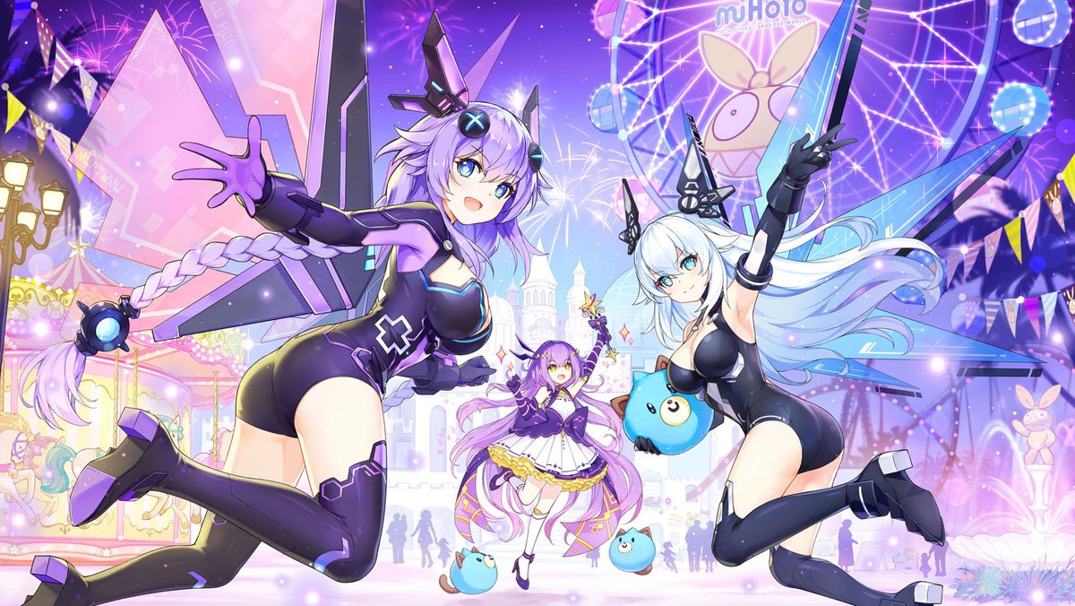 HaruBunVTuber's tweet photo. Retweet this so we can make Nep x Honkai possible https://t.co/lgJhAeMuVA