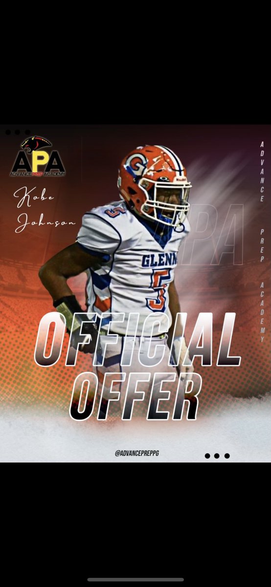 336kobe's tweet photo. Blessed to receive my 3rd offer from APA @coachTomJustice @GlennFootball14 https://t.co/Avdi5fW70Q