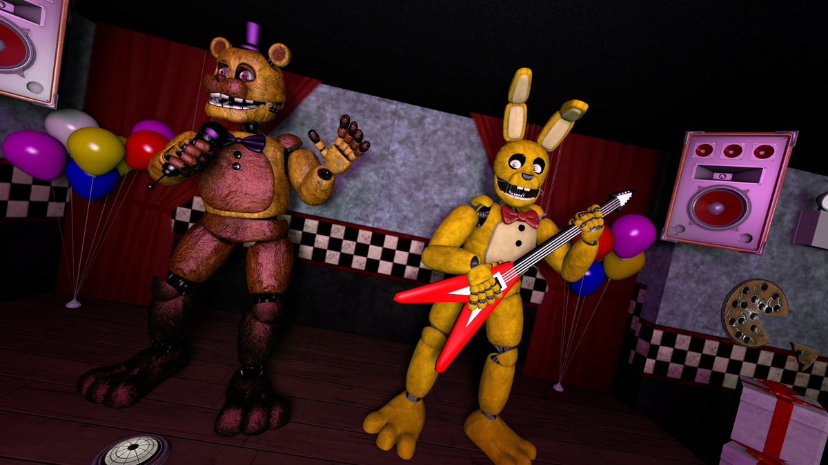 Krol'-animator on Game Jolt: Fredbear and SpringBonnie 🥰💜