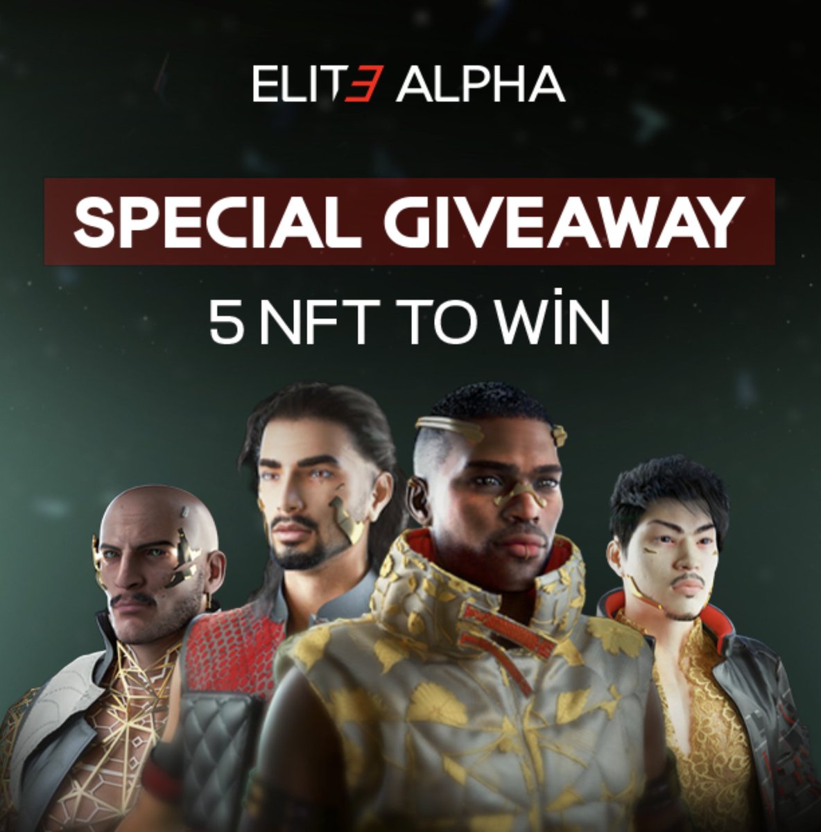 Thecryptomist's tweet photo. Giving away 5x NFT 😊

To enter the draw:
1️⃣Follow @elit3_alpha_nft
2️⃣like + RT
3️⃣Tag 3 Friends 

- Join Elit3 Alfa: https://t.co/Y774k4sPbg

The Winners will be randomly selected in 48hrs 😊

#NFTs 
#NFTCommunity
#NFTGiveaway #NFT https://t.co/j4uazcMeRO