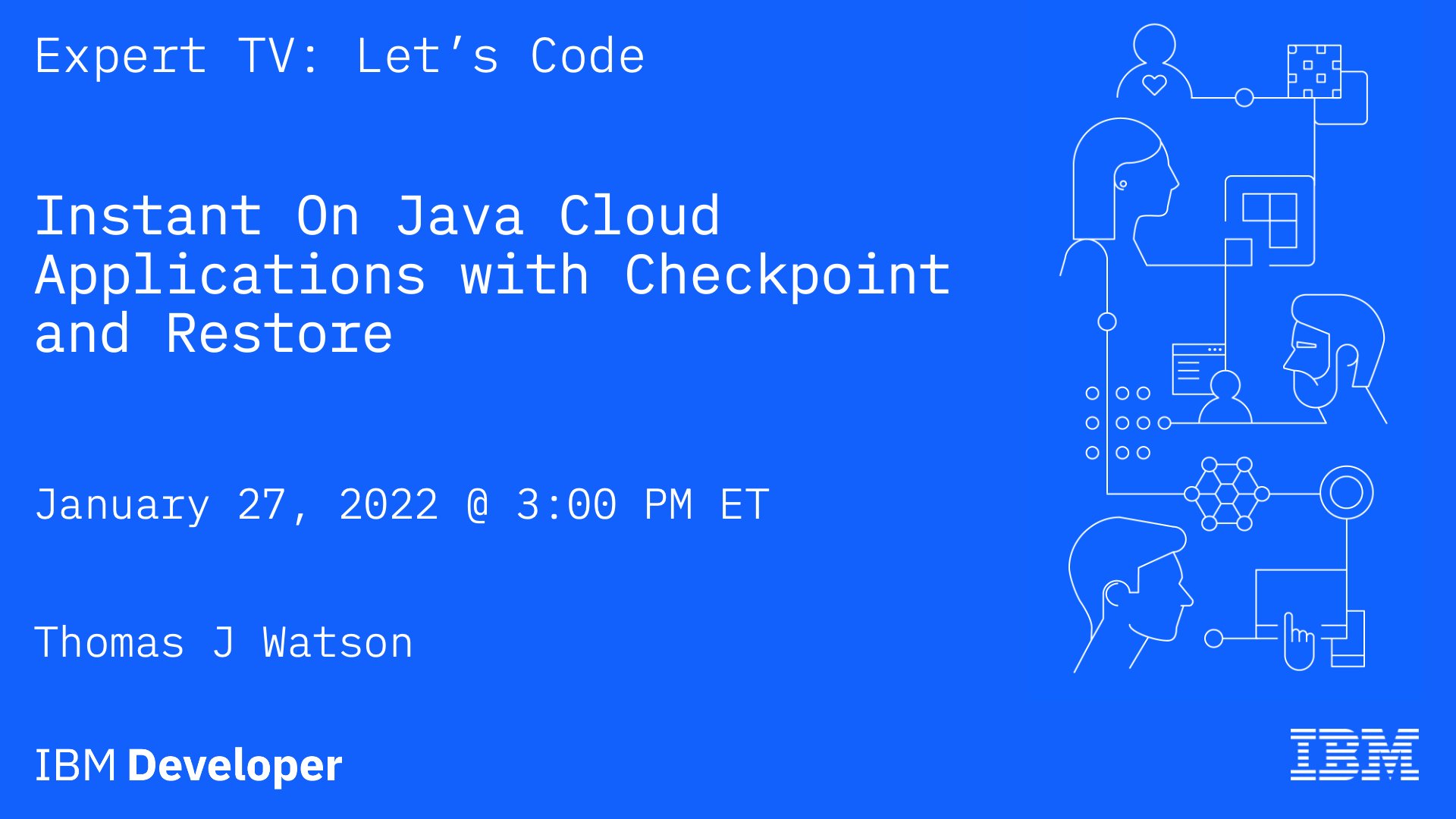 Neil Patterson Join Tomwatson5150 As He Explores Advances In Java Technology To Enable Instant On Applications Jan 27 At 3 00 Pm Et Ibmdeveloper Openlibertyio Openj9 T Co Gpqtnlquzq T Co J7qk5ndqu0 Twitter
