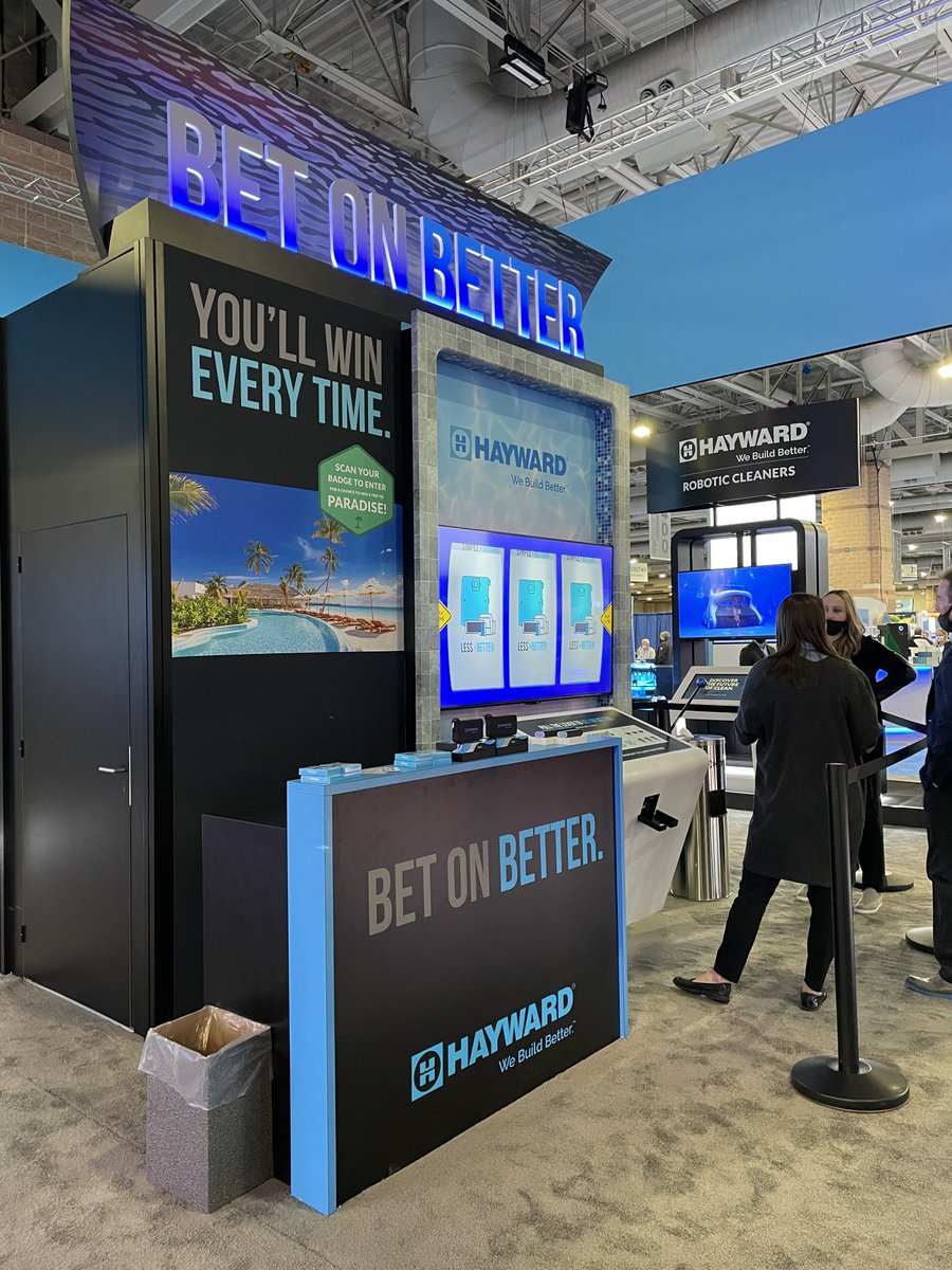 Feeling lucky? 🎲 Come 'Bet on Better' with us as we kick off the first day of the Atlantic City Pool &amp; Spa Show! Watch in-depth demos, win prizes, and even enter to win a grand prize vacation! Find us at Booth #2619. 👇 #BetOnBetter