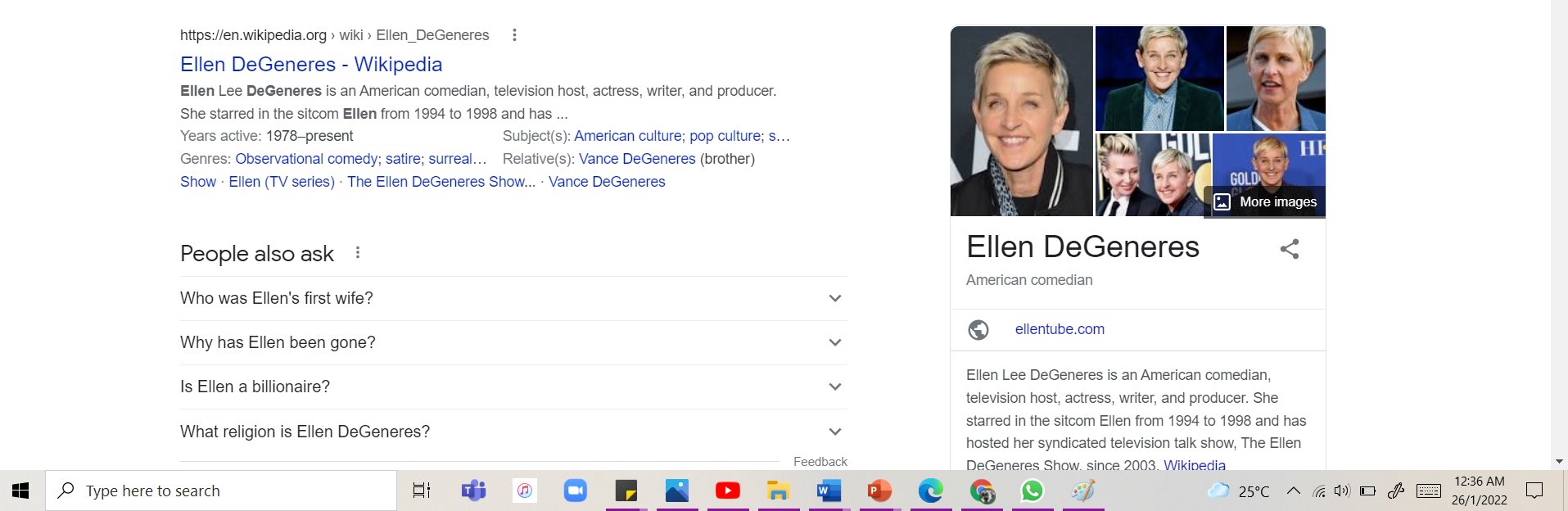 Happy birthday to (Ellen DeGeneres)!   