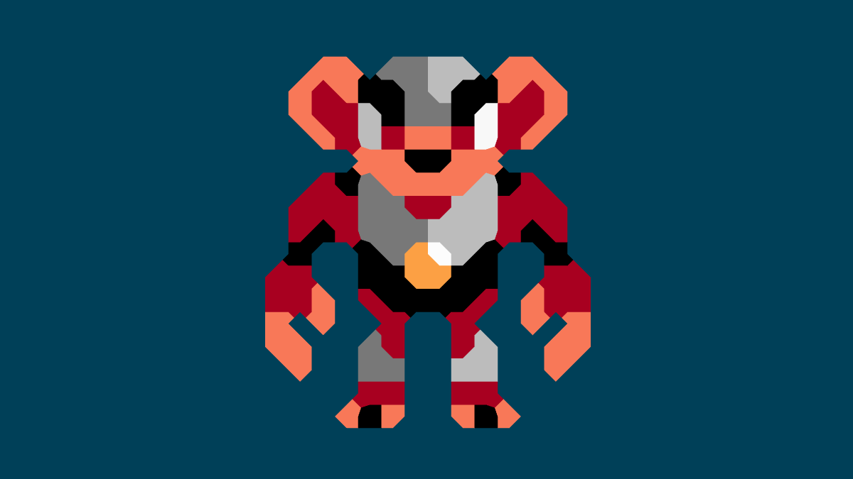 Vinikdev's tweet image. After a nice talk with @bitinkstudios I tried a little experiment on how a pixel filter based on the marching-squares algo might be more effective for small scale #pixelart character sprites around 16x16px, while typical filters tend to remove close packed detail at that scale.