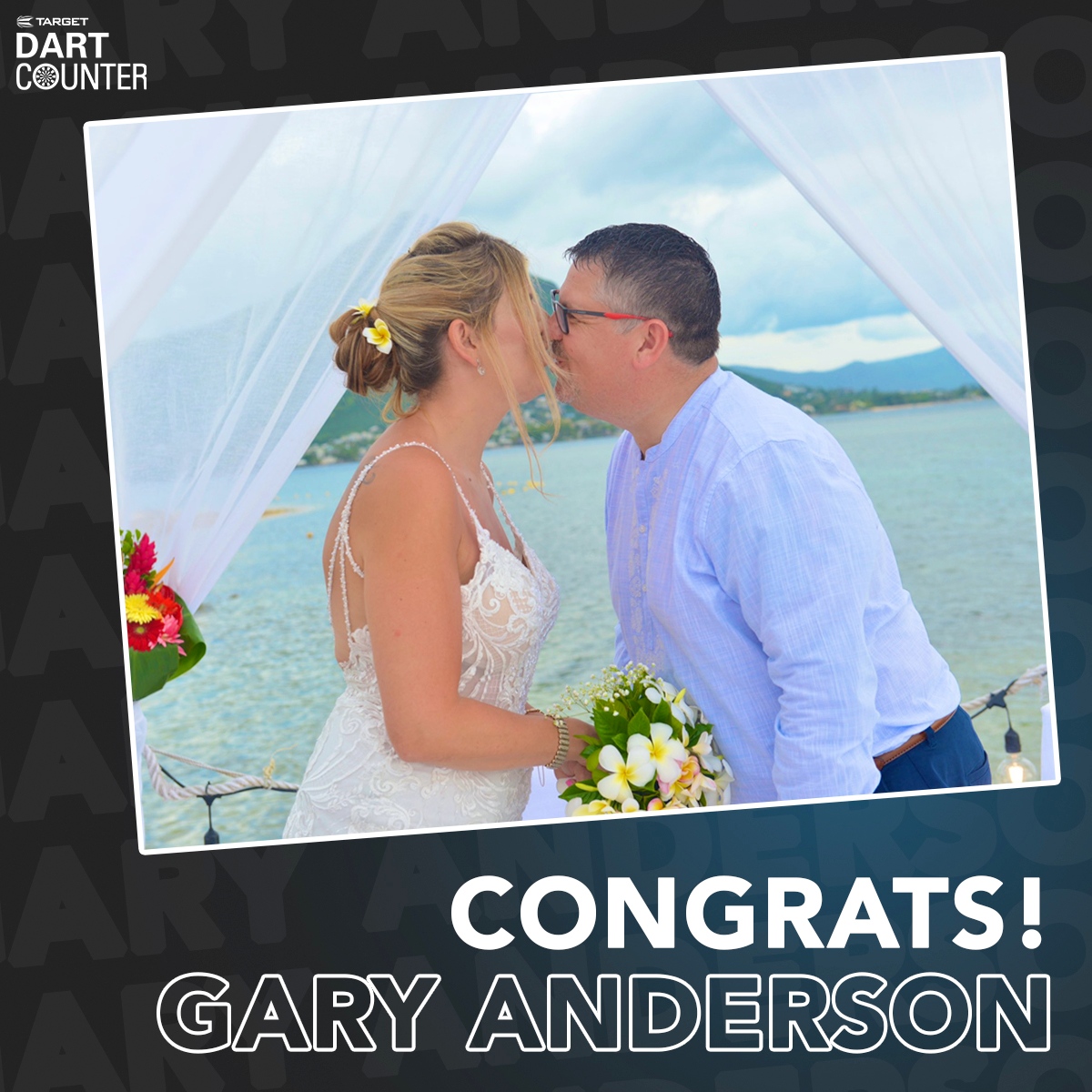 CONGRATS to Gary Anderson! ❤️👰🏼🤵🏻

#Darts #LoveTheDarts #DartCounter #DartCounterApp #TargetDarts #GaryAnderson