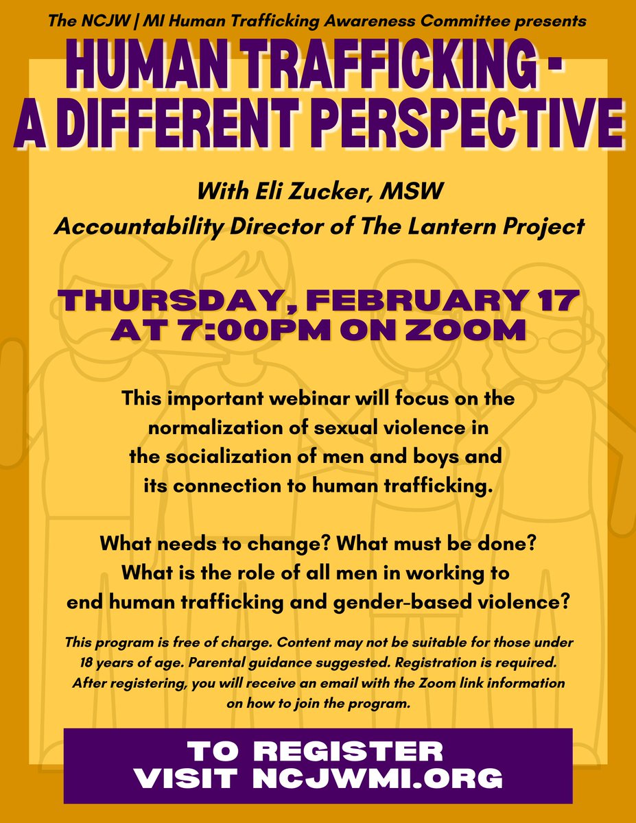 Visit NCJWMI.org to register! #thelanternproject #humantrafficking