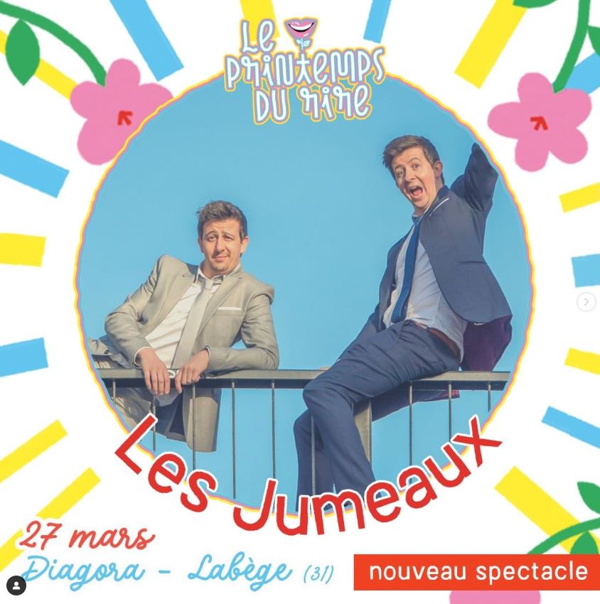 DiagoraCongres's tweet photo. ➡ Rdv le 27 mars 2022 à @DiagoraCongres !✨

📢 Après avoir enflammés le Zénith de Toulouse, "Les Jumeaux" nous offrent en exclusivité leur tout nouveau #spectacle dans le cadre du Festival Le Printemps du Rire💥

⭐Événement &amp; infos : https://t.co/Ldlxp3HFG3

#DiagoraSpectacles https://t.co/GSuumsDXQo