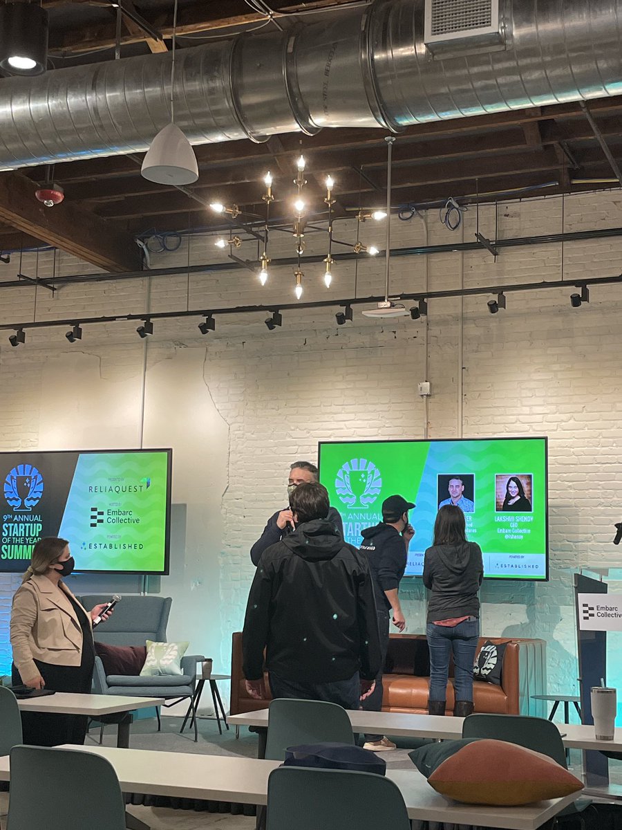 🎬 Behind the scenes @ <a href="/EmbarcCollectiv/">Embarc Collective</a> setting up for #SOTYSummit9!

Who’s ready?! Stay tuned right here for updates.

📸👀 <a href="/FrankGruber/">Frank Gruber</a> <a href="/joecorbett/">joecorbett</a> <a href="/alliemfelix/">Allie Felix</a> <a href="/noreaster/">jen consalvo</a> <a href="/JamilahCorbitt/">Jamilah Corbitt</a>

Presented by <a href="/ReliaQuest/">ReliaQuest</a>
Hosted by <a href="/EmbarcCollectiv/">Embarc Collective</a>
Powered by <a href="/establishedus/">Established</a>