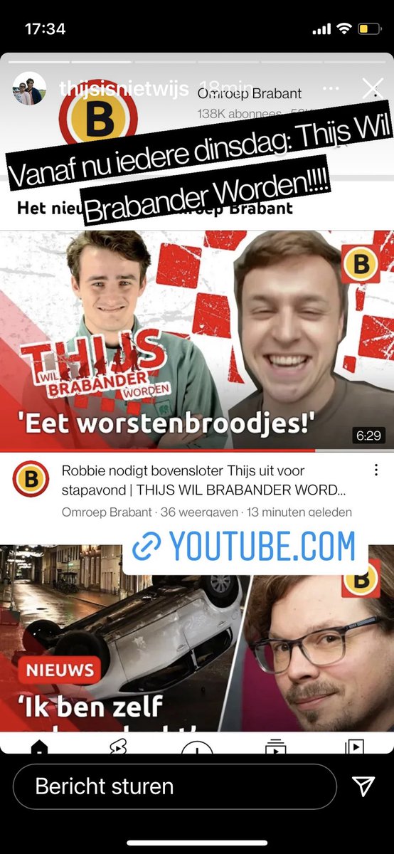 Nu al fan! Kakker, collega en sokkenheld Thijs wil Brabander worden: youtu.be/hwSVK1PTRBU